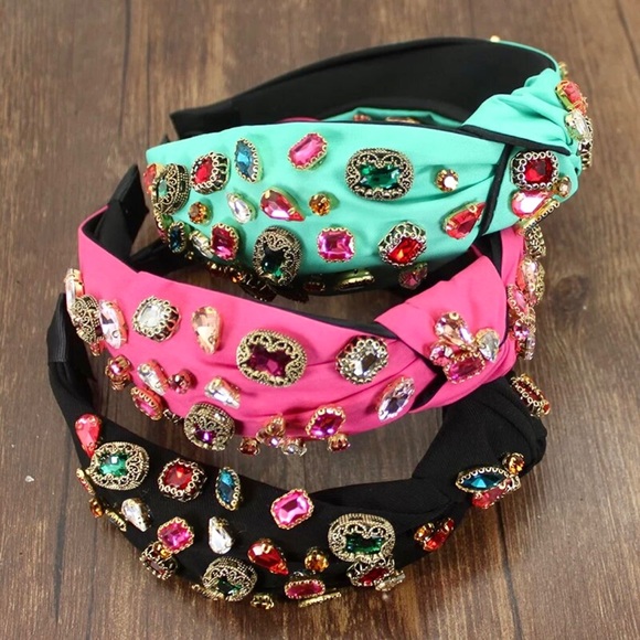 Jeweled Knot Turban Headband - Picture 7 of 7